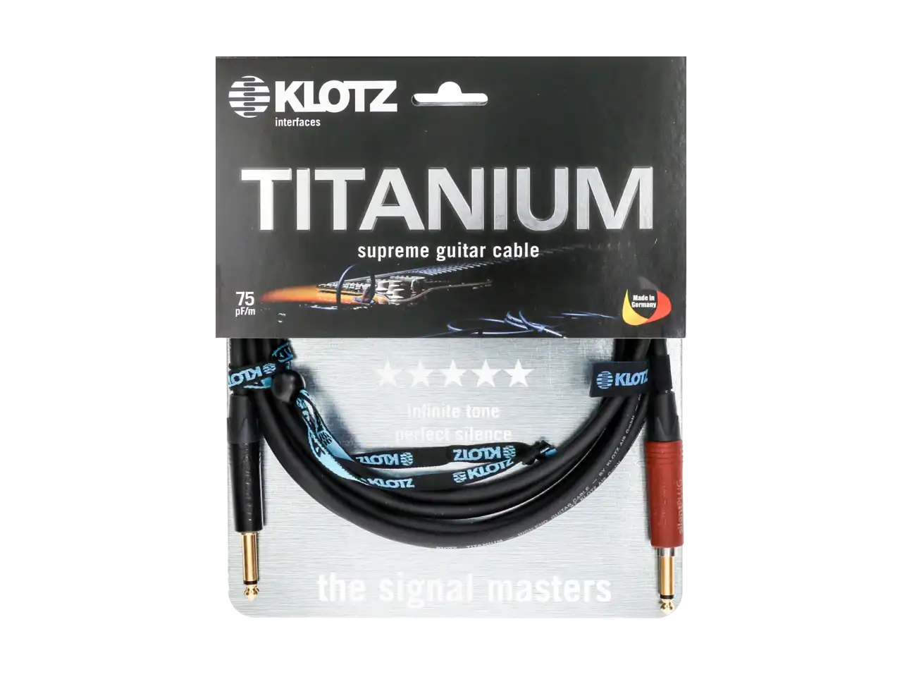 Klotz Titanium Silent TI-0900PSP 9m Klinke-Klinke